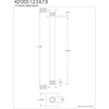 image:imageKingston Brass K212C8 Claremont 10 Rain Drop Ceiling Mount Shower Arm with Square Flange Brushed NickelAntique Brass