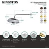 image:imageKingston Brass K225K16 Trimscape 10 Round Raindrop Brass Shower Head with 17 Shower Arm Polished Nickel