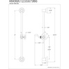 image:imageKingston Brass KSX3521SG Designer Trimscape Showerscape Shower Slide Bar Polished Chrome24 x 425 x 625Polished Brass