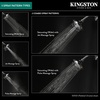 image:imageKingston Brass KX1552 Vilbosch 5Inch Round 5Function ABS Shower Head in Polished Brass