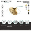 image:imageKingston Brass KX1557 Vilbosch 5Inch Round 5Function ABS Shower Head in Brushed BrassAntique Brass