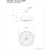 image:imageKingston Brass KX1557 Vilbosch 5Inch Round 5Function ABS Shower Head in Brushed BrassBrushed Brass