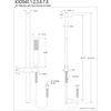 image:imageKingston Brass KX2543 Shower Scape 24 Slide Bar with Hand Shower and Holder Antique BrassAntique Brass