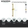 image:imageKingston Brass KX8247 Claremont 24 Shower Slide Bar Brushed Brass