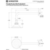 image:imageKingston Brass P10PBCK Victorian 41316Inch Round Raindrop Brass Shower Head with 12Inch Shower Arm Combo in Polished BrassBrushed Nickel