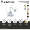 image:imageKingston Brass P10PBCK Victorian 41316Inch Round Raindrop Brass Shower Head with 12Inch Shower Arm Combo in Polished BrassPolished Brass