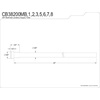 image:imageShowerscape CB38200MB Complement 20Inch Bullnose Lavatory Supply Line Matte Black