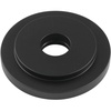 image:imageKingston Brass FLEURO7 Heavy Duty Round Solid Cast Brass Shower Arm Flange in Brushed BrassMatte Black