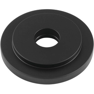 image:imageKingston Brass FLEURO7 Heavy Duty Round Solid Cast Brass Shower Arm Flange in Brushed BrassMatte Black