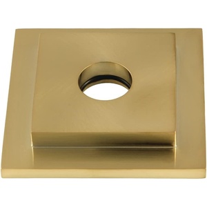 image:imageKingston Brass FLSQUARE0 Heavy Duty Square Solid Cast Brass Shower Arm Flange in Matte BlackBrushed Brass
