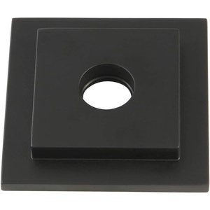 image:imageKingston Brass FLSQUARE0 Heavy Duty Square Solid Cast Brass Shower Arm Flange in Matte BlackMatte Black