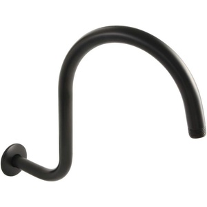 image:imageKingston Brass K114C1 14Inch Shower Arm with Round Flange in Polished ChromeMatte Black