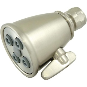 image:imageKingston Brass K137A3 Shower Scape 2516Inch Round Adjustable Jet Spray Brass Shower Head in Antique BrassBrushed Nickel