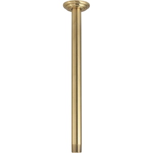 image:imageKingston Brass K211C6 12Inch Rain Drop Ceiling Mount Shower Arm with Round Flange in Polished NickelBrushed Brass