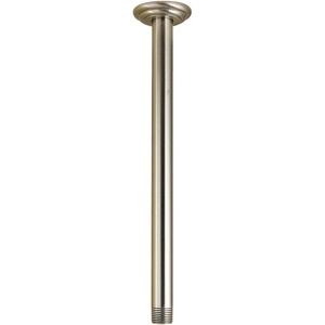 image:imageKingston Brass K211C6 12Inch Rain Drop Ceiling Mount Shower Arm with Round Flange in Polished NickelBrushed Nickel