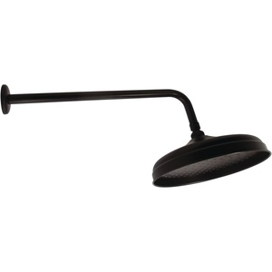 image:imageKingston Brass K225K12 Designer Trimscape Victorian 10inch Showerhead with 17inch Rain Drop Shower Arm Polished BrassOil Rubbed Bronze