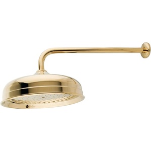 image:imageKingston Brass K225K12 Designer Trimscape Victorian 10inch Showerhead with 17inch Rain Drop Shower Arm Polished BrassPolished Brass