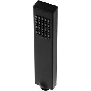 image:imageKingston Brass KX4131A1 Metropolitan Single Function Rectangular Hand Shower in Polished ChromeMatte Black