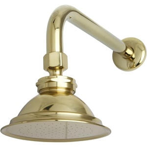 image:imageKingston Brass P10PBCK Victorian 41316Inch Round Raindrop Brass Shower Head with 12Inch Shower Arm Combo in Polished BrassPolished Brass