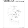 image:imageKingston Brass CD53300DXK 58 OD x 38 OD AntiSeize Deluxe Quarter Turn Ceramic Hardisc Cartridge Angle Stop with Flange Matte BlackMatte Black