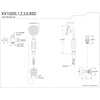 image:imageKingston Brass KX10202SD Vintage Hand Shower Kit Polished Brass
