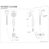 image:imageKingston Brass KX10206SE Vintage Hand Shower Kit Polished Nickel