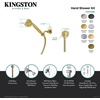 image:imageKingston Brass KX1033BE Restoration Hand Shower Kit Antique Brass