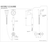 image:imageKingston Brass KX1056SE Victorian Hand Shower Kit Polished Nickel