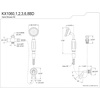 image:imageKingston Brass KX1063BD Victorian Hand Shower Kit Antique Brass