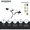 image:imageKingston Brass KX1063BD Victorian Hand Shower Kit Antique Brass