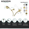image:imageKingston Brass KX1070BD Vintage Hand Shower Kit Matte BlackPolished Brass