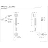 image:imageKingston Brass KX1070BD Vintage Hand Shower Kit Matte BlackPolished Brass