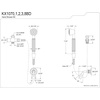 image:imageKingston Brass KX1070BD Vintage Hand Shower Kit Matte BlackPolished Chrome