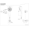 image:imageKingston Brass KX1547SD Vilbosch MultiFunction Hand Shower Kit Brushed Brass
