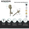 image:imageKingston Brass KX1547SD Vilbosch MultiFunction Hand Shower Kit Brushed Brass