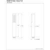 image:imageKingston Brass KX8131A7 Concord Hand Shower Head Brushed Brass 731 x 113 x 113Matte Black