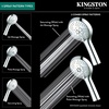 image:imageKingston Brass KXH154A7 Vilbosch 5Function Hand Shower Brushed BrassPolished Brass