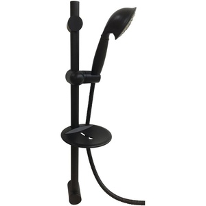 image:imageKingston Brass KX2528SBB Showerscape Hand Shower Set Brushed Nickel 5 Function Showerhead 59 Hose Length 18 GPM68 LPMMatte Black
