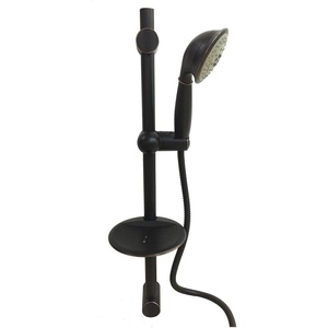 image:imageKingston Brass KX2528SBB Showerscape Hand Shower Set Brushed Nickel 5 Function Showerhead 59 Hose Length 18 GPM68 LPMNaples Bronze