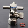 image:imageKingston Brass CC43107DX Concord 12 FIP x 38 OD Comp QuarterTurn Angle Stop Valve Brushed BrassBrushed Nickel
