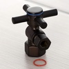image:imageKingston Brass CC43107DX Concord 12 FIP x 38 OD Comp QuarterTurn Angle Stop Valve Brushed BrassOil Rubbed Bronze