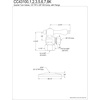 image:imageKingston Brass CC43107K 12 FIP x 38 OD Comp QuarterTurn Angle Stop Valve with Flange Brushed Brass