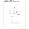image:imageKingston Brass CC53300DLK 58Inch X 38Inch OD Comp QuarterTurn Angle Stop Valve with Flange Matte BlackAntique Brass