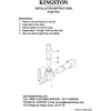 image:imageKingston Brass CC53300DLK 58Inch X 38Inch OD Comp QuarterTurn Angle Stop Valve with Flange Matte BlackBrushed Brass