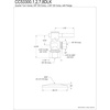 image:imageKingston Brass CC53300DLK 58Inch X 38Inch OD Comp QuarterTurn Angle Stop Valve with Flange Matte BlackMatte Black