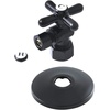 image:imageKingston Brass CC53300DLK 58Inch X 38Inch OD Comp QuarterTurn Angle Stop Valve with Flange Matte BlackMatte Black