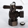 image:imageKingston Brass CC53301X Vintage Classic 58Inch X 38Inch OD Compression Angle Stop with Cross Handle 218Inch Polished ChromeOil Rubbed Bronze