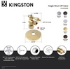 image:imageKingston Brass CC53302K Quarter Turn Valve with Flange 58 X 38 OD Compression Polished Brass
