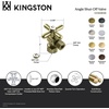 image:imageKingston Brass CC53303X 58 OD Comp x 38 OD Comp Angle Stop Valve Antique Brass
