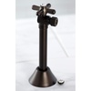 image:imageKingston Brass CC83208X 12 Sweat x 38 OD Comp Angle ShutOff Valve with 5 Extension Brushed NickelOil Rubbed Bronze